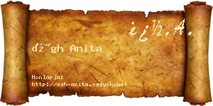 Ágh Anita névjegykártya