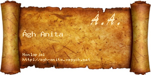 Ágh Anita névjegykártya